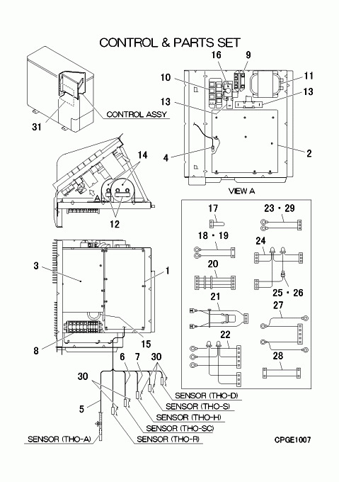 FDCA155KXZES1-W/A CONTROL AND PARTS SET | MRE Spare Parts