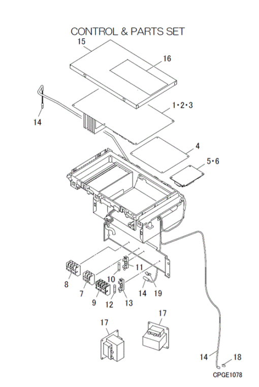 FDCA125VNP-W/1 CONTROL AND PARTS SET